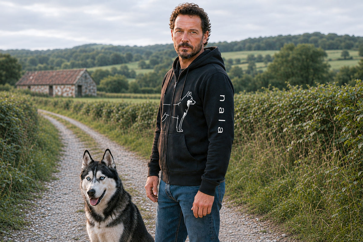 Custom-Made WALKING THE DOG Full-Zip Hoodie | A4 Front & Back + Paw Sleeve image 13