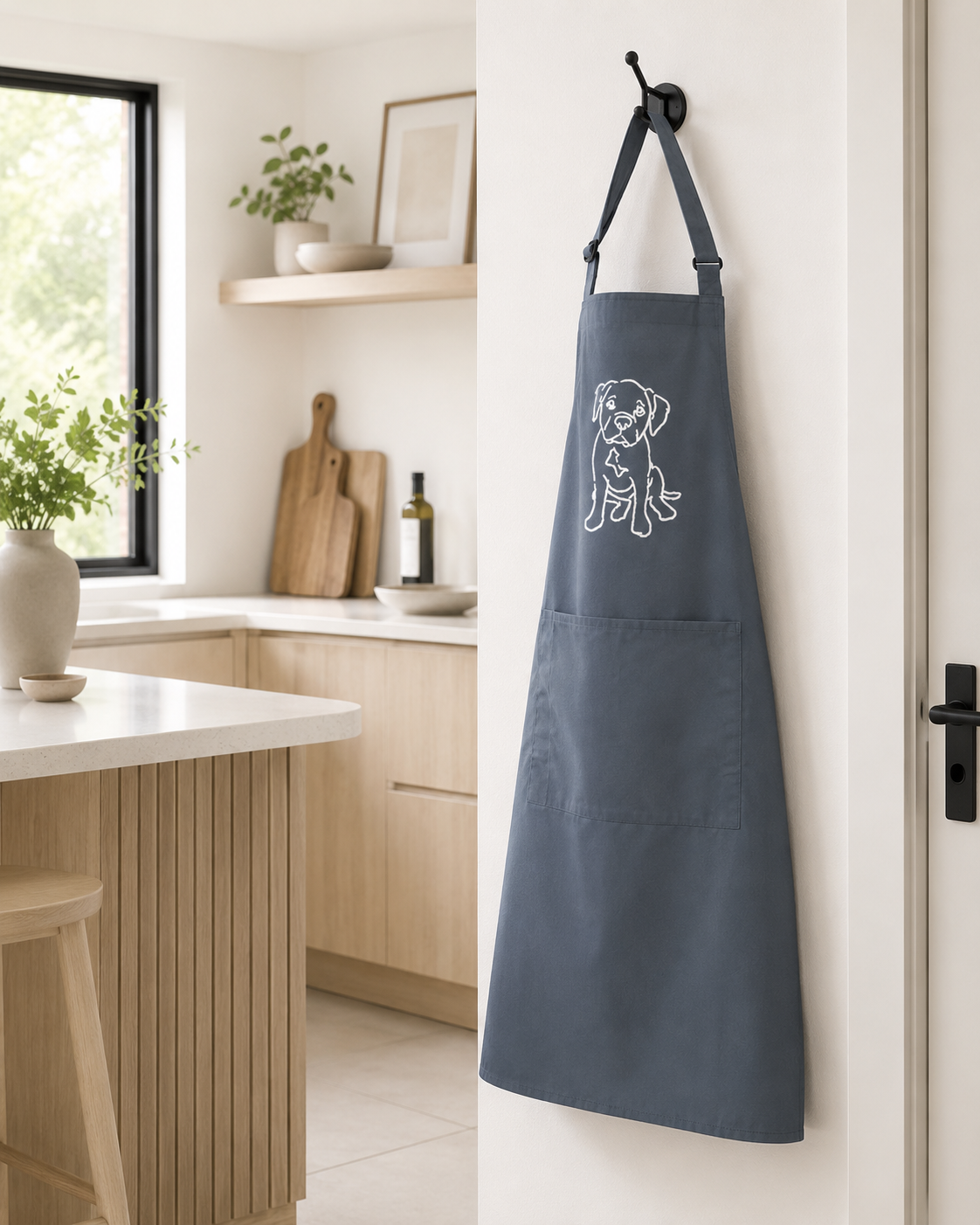 LIMITED EDITION Artisan Linen Apron with neck strap - one size