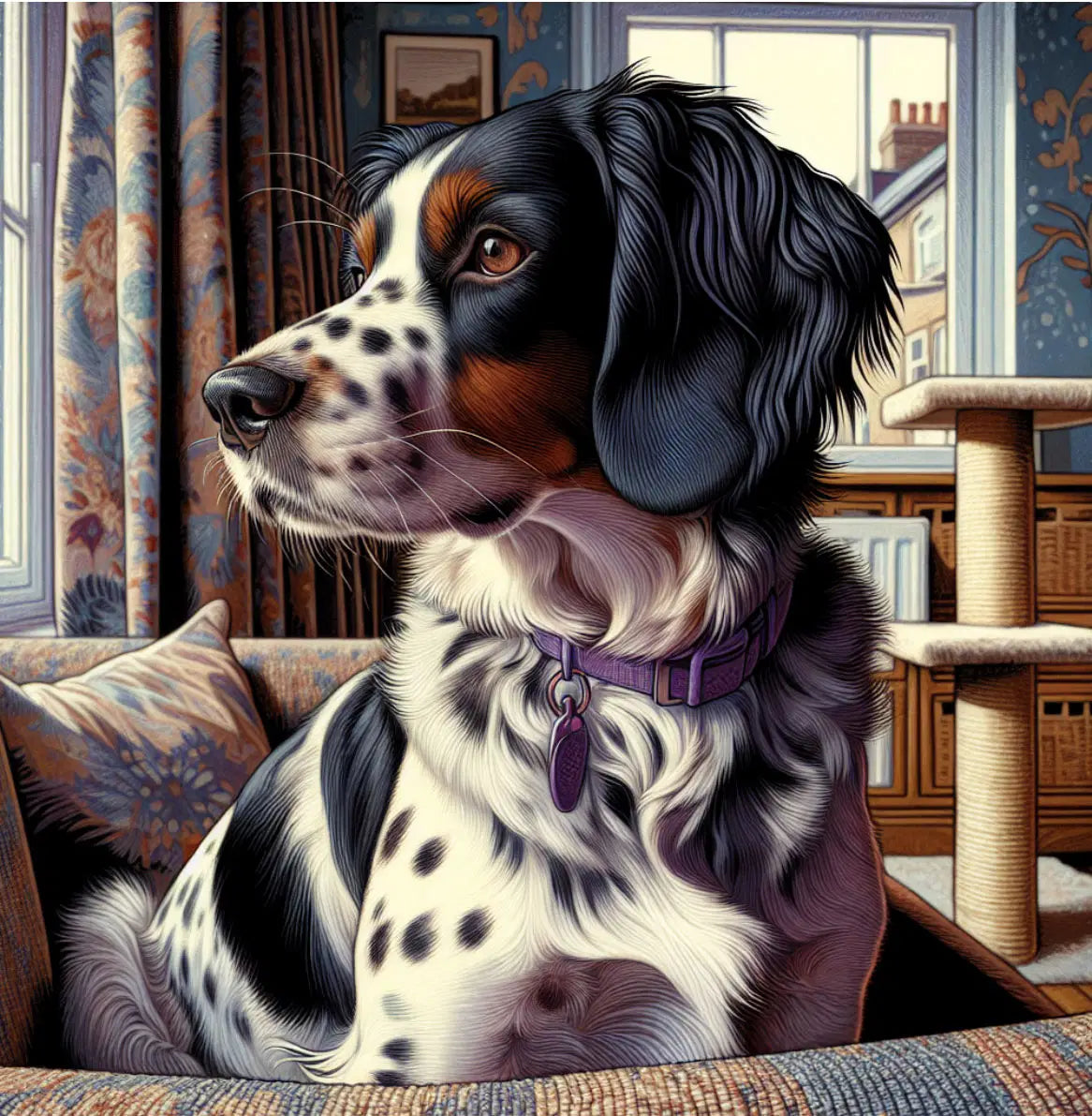 Custom-Made Pet Portrait T-Shirt — Back Portrait ONLY image 3