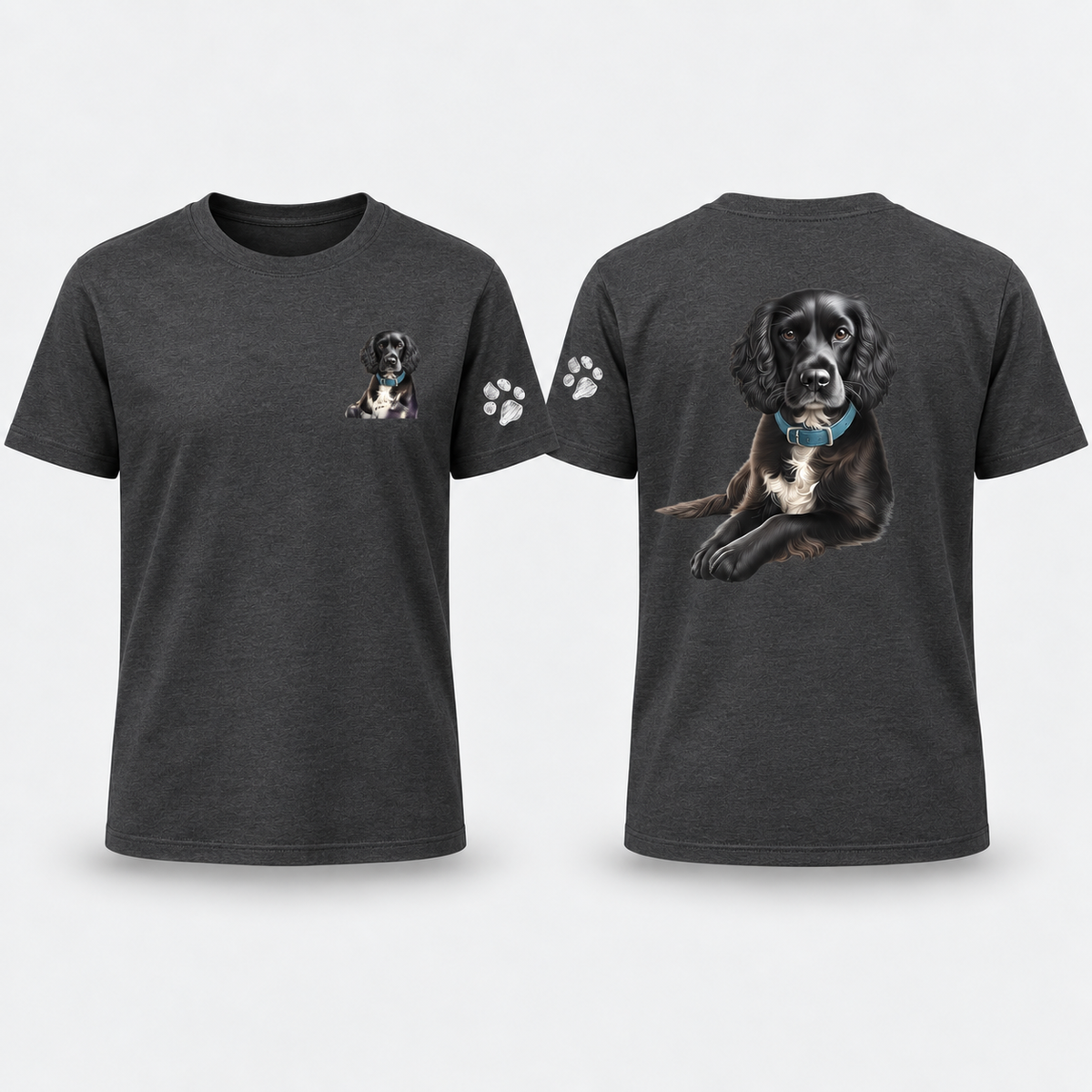 PET PORTRAIT Tshirt A4 Image (Back) AND Lapel