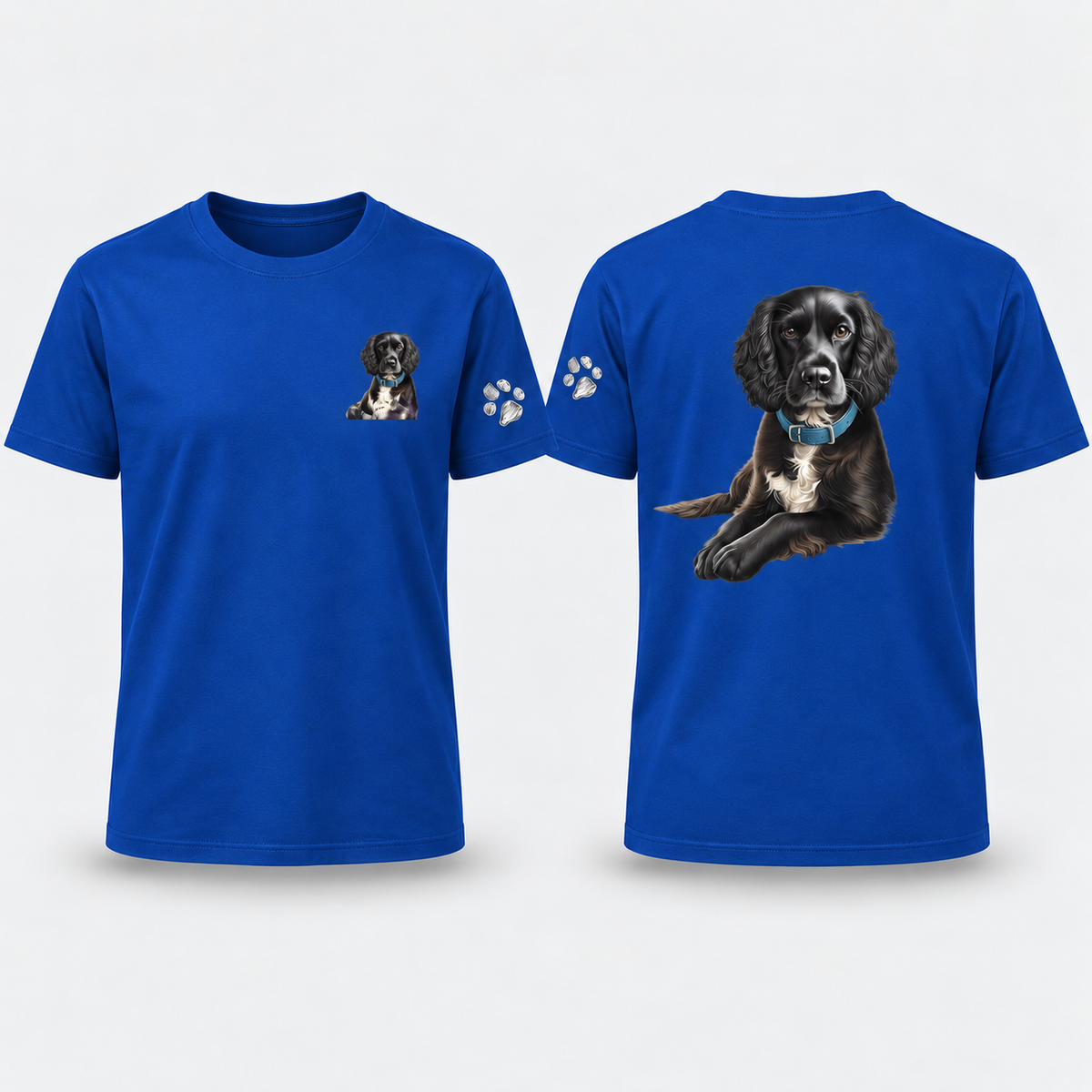 PET PORTRAIT Tshirt A4 Image (Back) AND Lapel