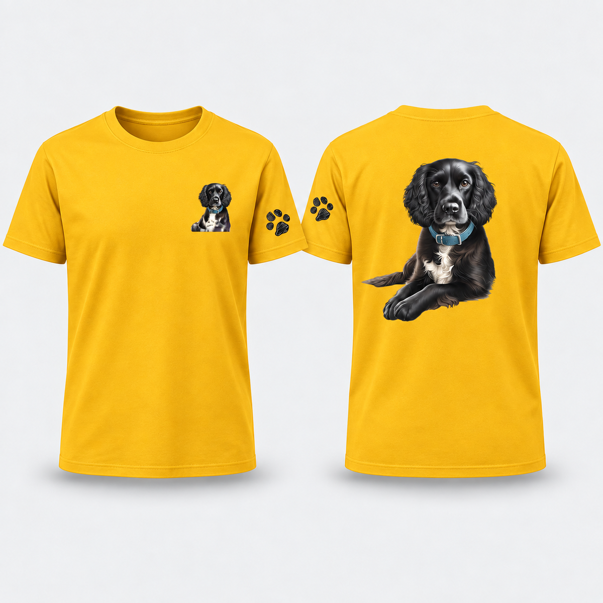 PET PORTRAIT Tshirt A4 Image (Back) AND Lapel