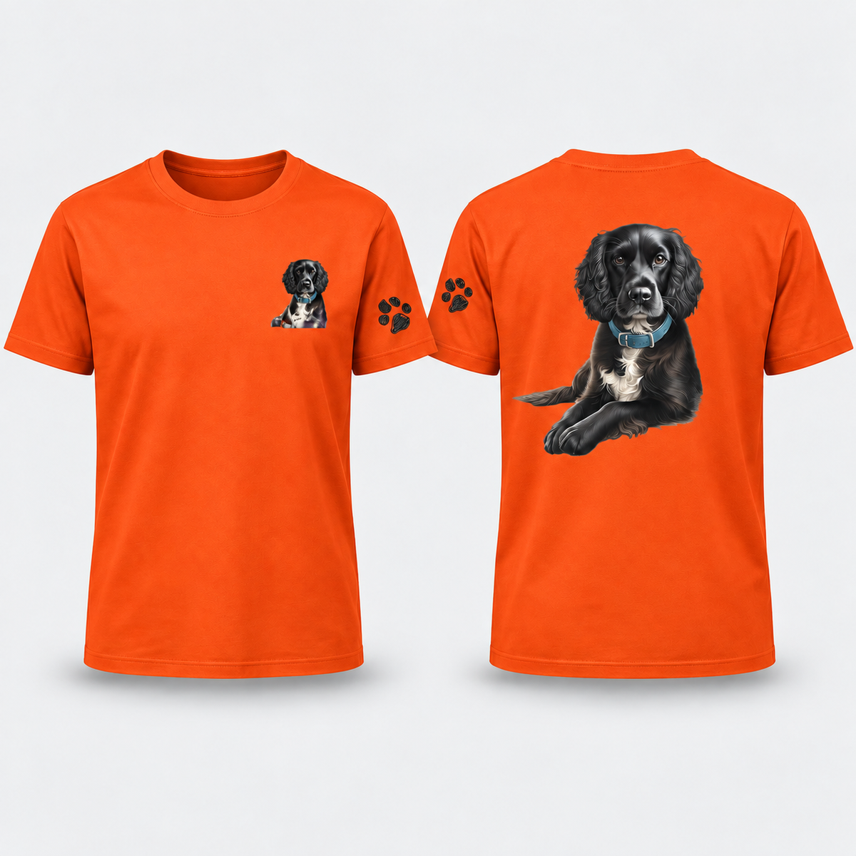 PET PORTRAIT Tshirt A4 Image (Back) AND Lapel
